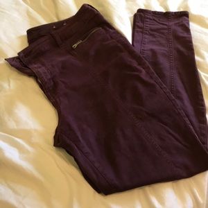 American Eagle deep purple hi-rise jegging